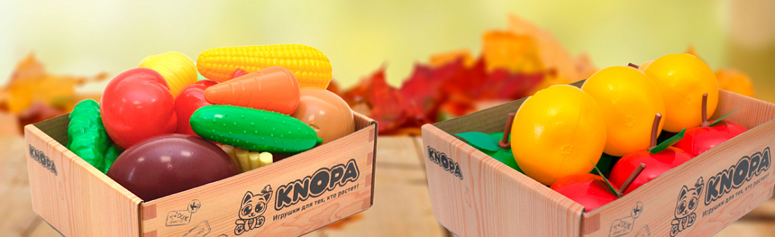 Игровые наборы фруктов-овощей KNOPA